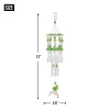 Eco-Friendly Hummingbird Wind Chime - Vibrant Green Garden Decor