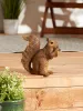 Charming Nibbling Squirrel Garden Statue - Perfect Outdoor Decor and Wildlife Ornament