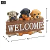 Adorable Puppy Dog Welcome Plaque - Perfect for Pet Lovers