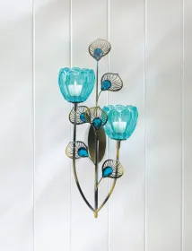 Peacock Blossom Duo Cup Sconce