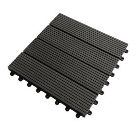 One box of 11 pieces, 300 * 300 * 22mm per piece Outdoor garden floor tiles Pool wood plastic DIY buckle splicing wpc