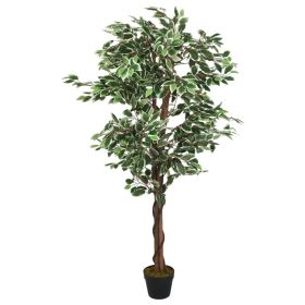 Artificial Ficus Tree Green Wooden trunks Extra Tall