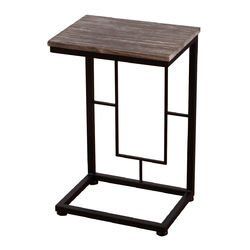 22" Antique Finish Solid Coffee Table End Table