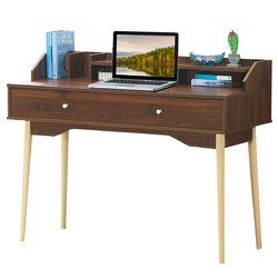 Writing Desk with Drawer Computer Wooden Desk