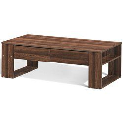 47" Rectangular Cocktail Coffee Table with Storage Drawers