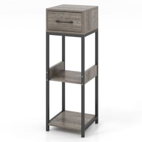 3 Tier Tall Plant Stand with Drawer Anti-tipping Devices