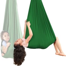 1pc Indoor Therapy Sensory Swing For Kids; Outdoor Room Adjustable Fabric Hammock For Children Teens Autism; ADHD; Aspergers; Sensory Integration (Color: Blue)